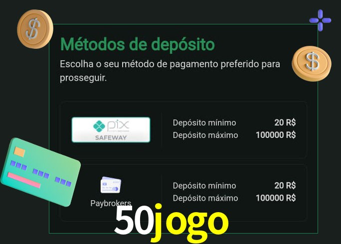 O cassino 50jogo oferece uma grande variedade de métodos de pagamento